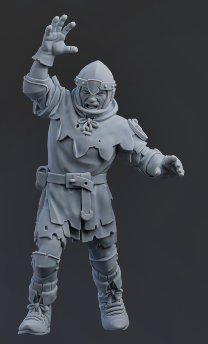 Chivalric Crushers Knights Team - Lineman 06 | Brutefun Miniatures | Resin