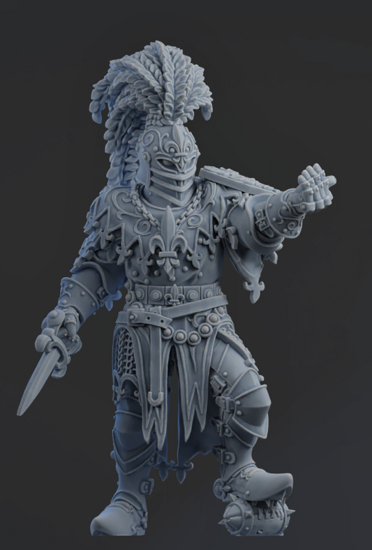 Chivalric Crushers Knights Team - Salad Knight | Brutefun Miniatures | Resin