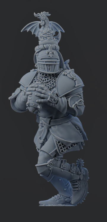 Chivalric Crushers Knights Team - Thrower 02 | Brutefun Miniatures | Resin