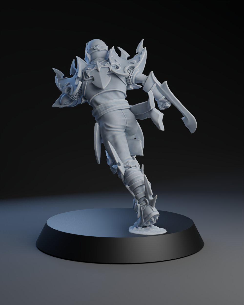 Dark Elves Team - Blitzers (4 models) | Brutefun Miniatures | Resin
