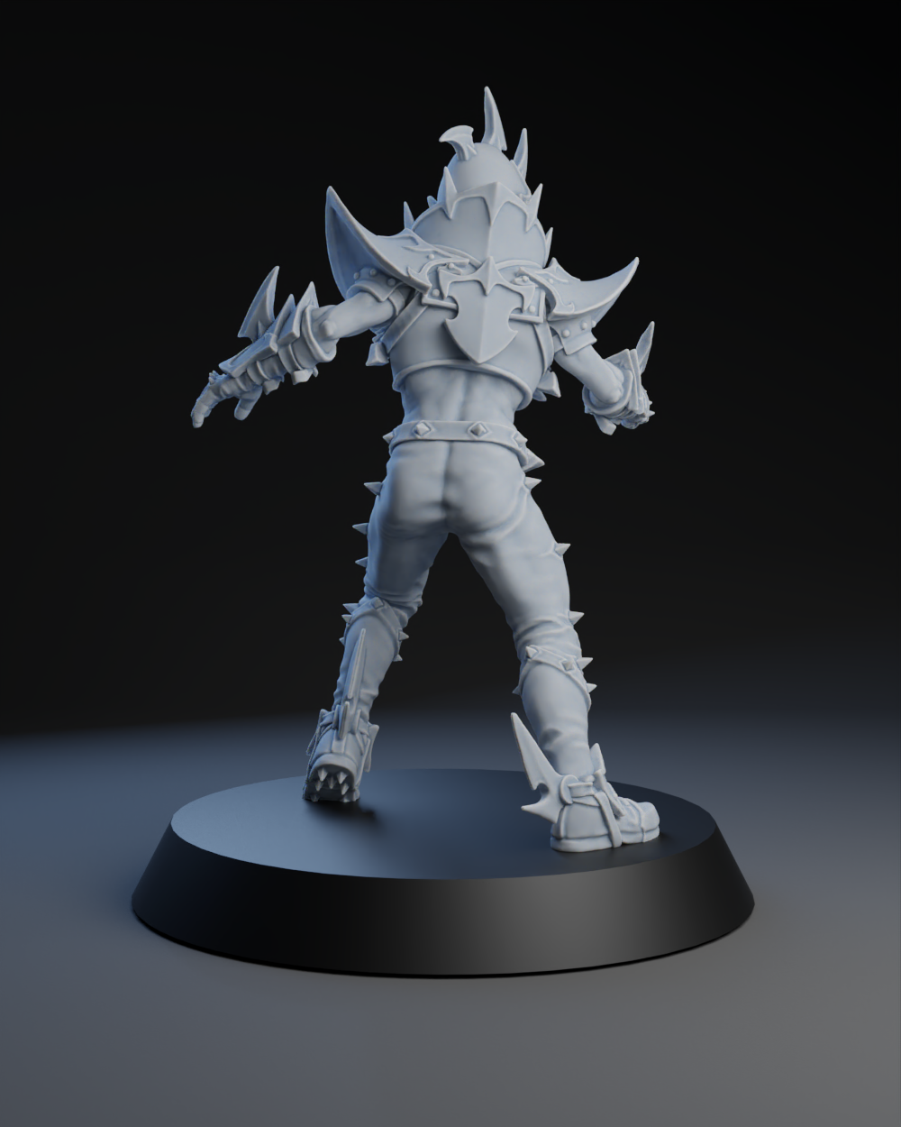 Dark Elves Team - Lineman 01 | Brutefun Miniatures | Resin