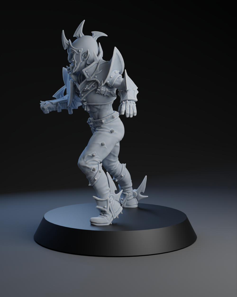 Dark Elves Team - Lineman 01 | Brutefun Miniatures | Resin