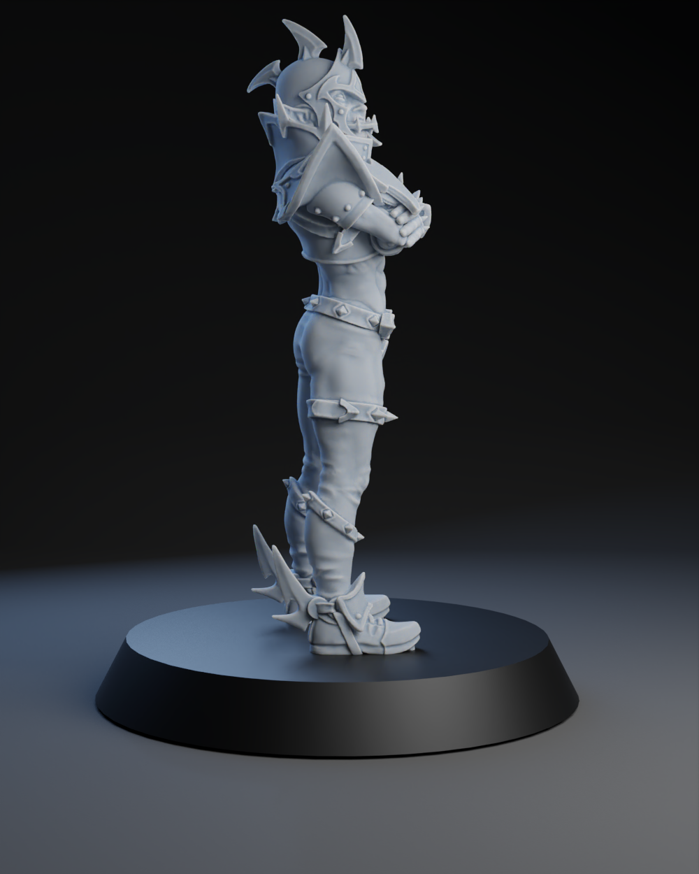 Dark Elves Team - Lineman 02 | Brutefun Miniatures | Resin