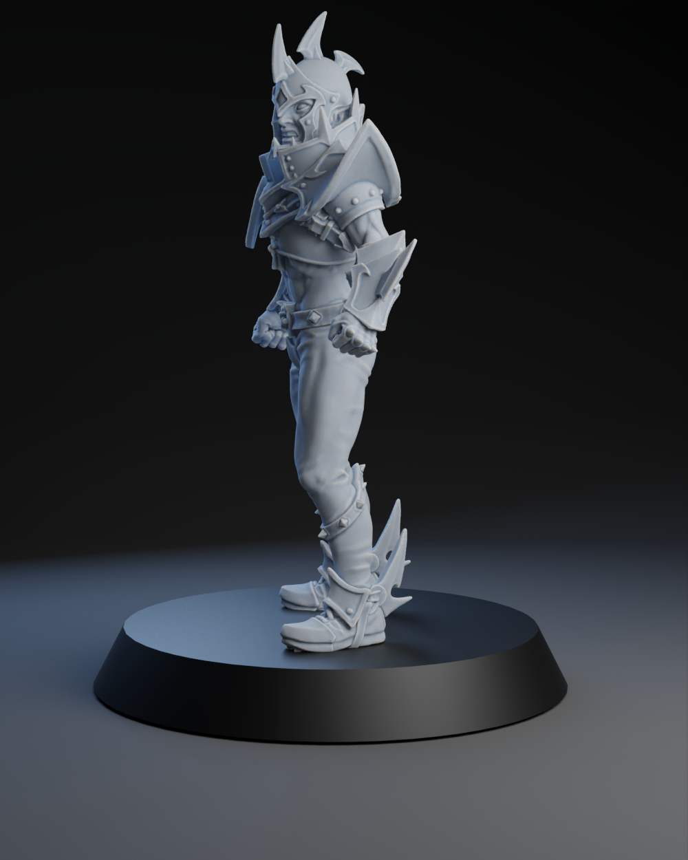 Dark Elves Team - Lineman 03 | Brutefun Miniatures | Resin