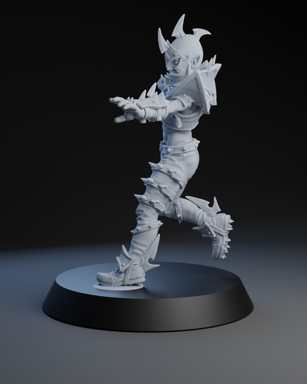 Dark Elves Team - Lineman 04 | Brutefun Miniatures | Resin