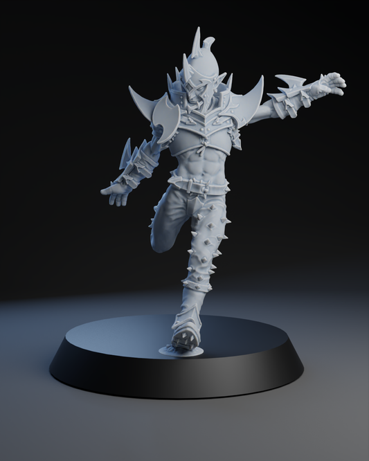 Dark Elves Team - Lineman 05 | Brutefun Miniatures | Resin