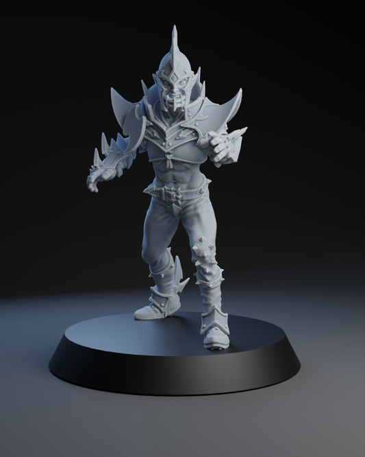 Dark Elves Team - Lineman 06 | Brutefun Miniatures | Resin