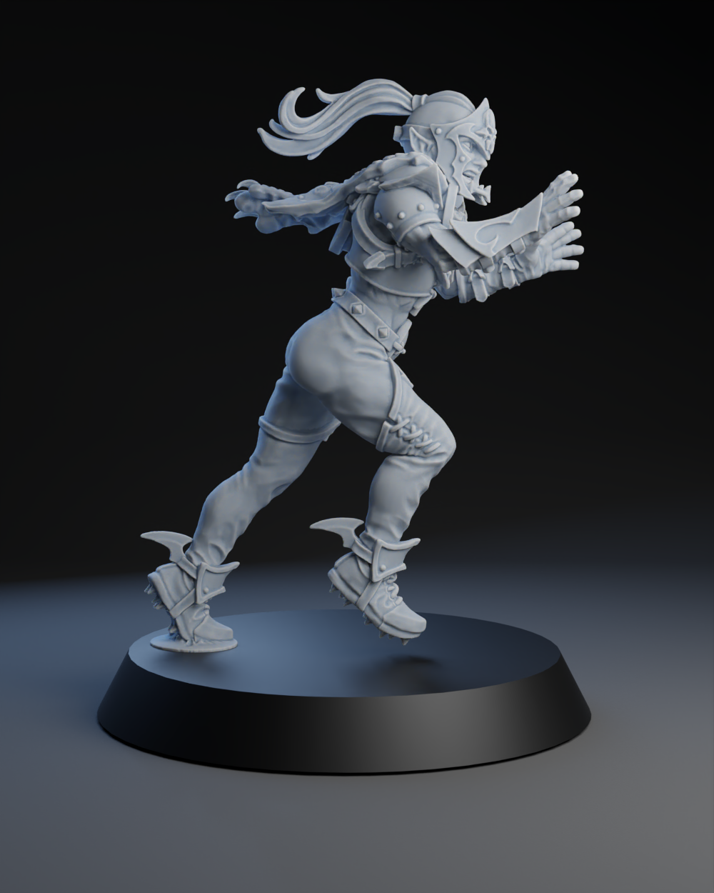 Dark Elves Team - Runner 02 | Brutefun Miniatures | Resin