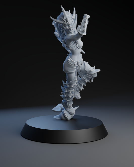 Dark Elves Team - Witch 02 | Brutefun Miniatures | Resin