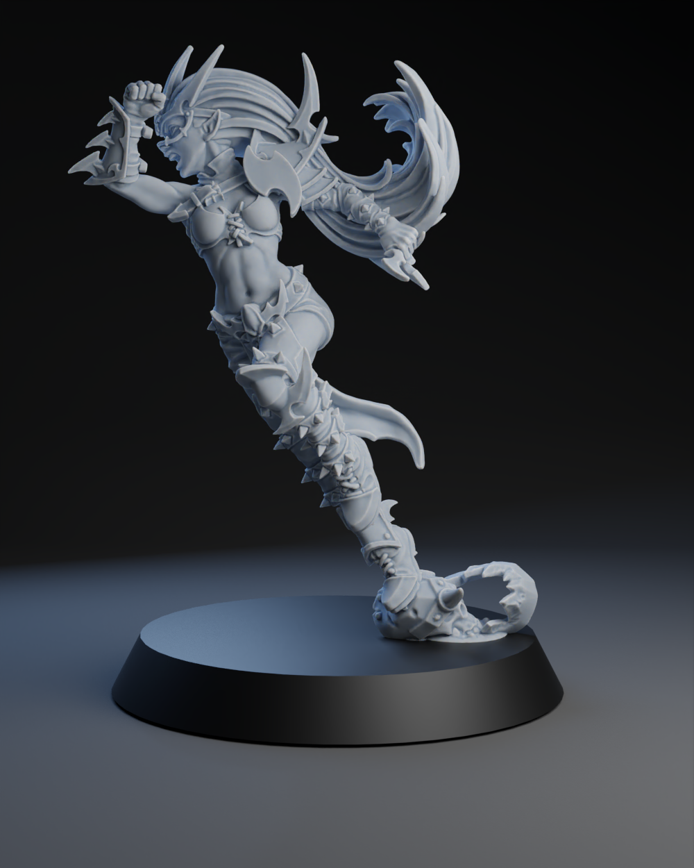 Dark Elves Team - Witch 02 | Brutefun Miniatures | Resin