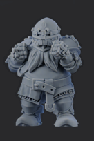 Chivalric Crushers Knights Team - Dorf Lineman 1 | Brutefun Miniatures | Resin