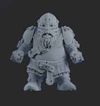 Chivalric Crushers Knights Team - Dorf Lineman 3 | Brutefun Miniatures | Resin