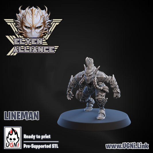 Elven Alliance - Lineman 02 | UGNI Miniatures | Resin