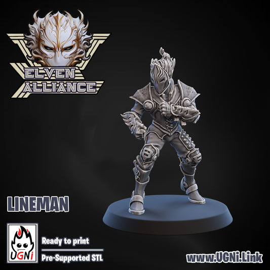 Elven Alliance - Lineman 03 | UGNI Miniatures | Resin