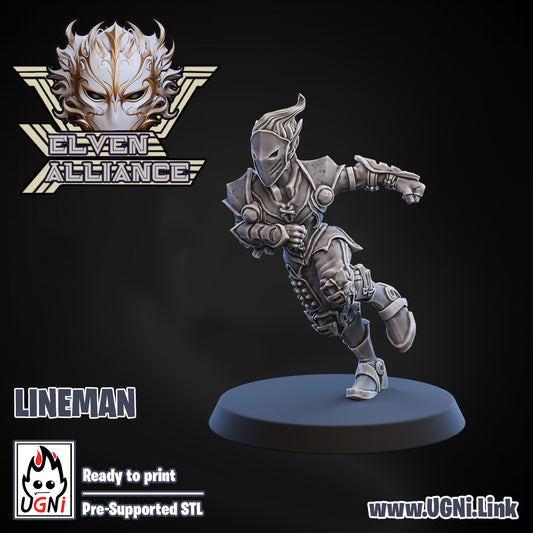 Elven Alliance - Lineman 04 | UGNI Miniatures | Resin