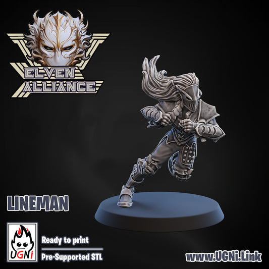 Elven Alliance - Lineman 05 | UGNI Miniatures | Resin