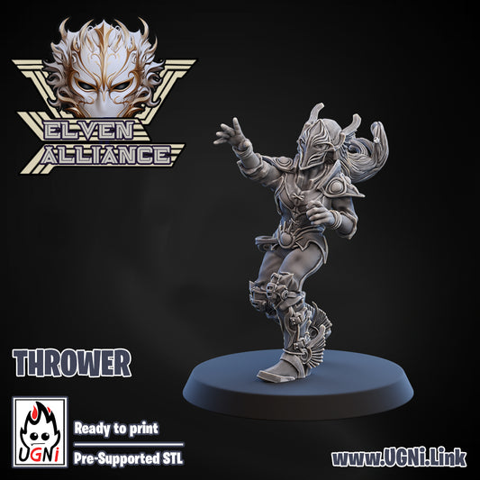 Elven Alliance - Thrower 01 | UGNI Miniatures | Resin