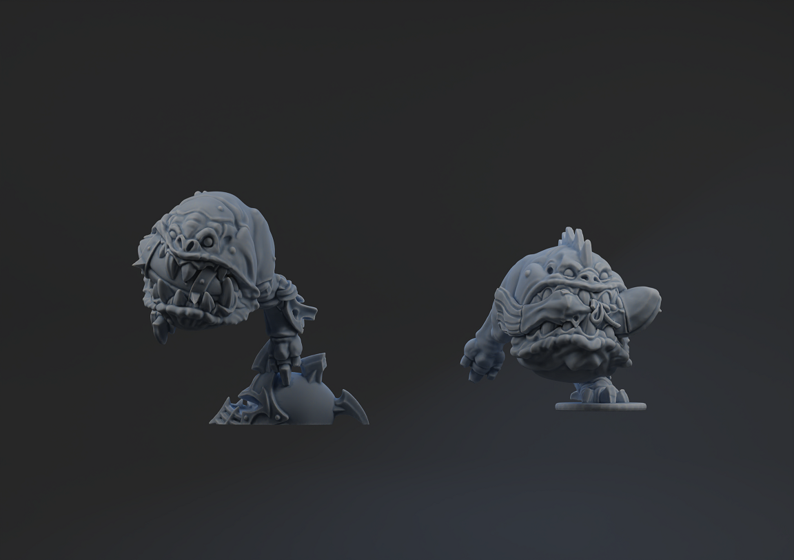 Snottingham Skwurtz Team - Fungus Runners (2pcs) | Brutefun Miniatures | Resin