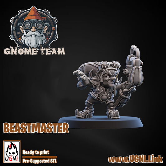 Gnome Team - Beastmaster 01 | UGNI Miniatures | Resin
