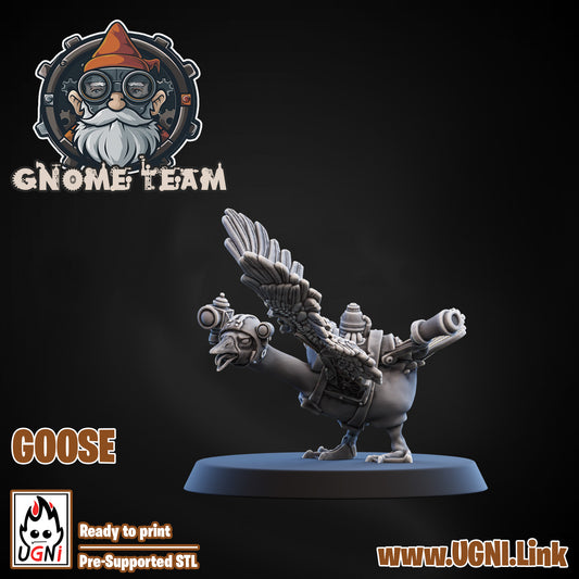Gnome Team - Goose 02 | UGNI Miniatures | Resin