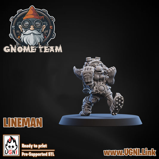 Gnome Team - Lineman 02 | UGNI Miniatures | Resin