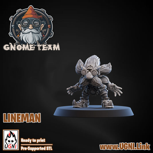 Gnome Team - Lineman 06 | UGNI Miniatures | Resin
