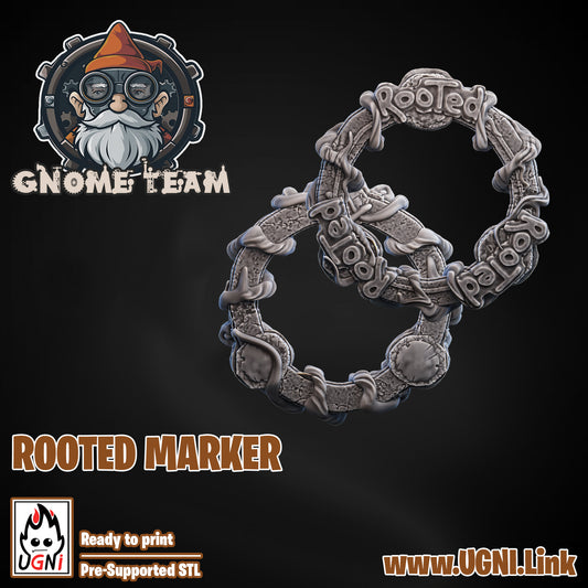 Gnome Team - Rooted Marker (2pcs) | UGNI Miniatures | Resin