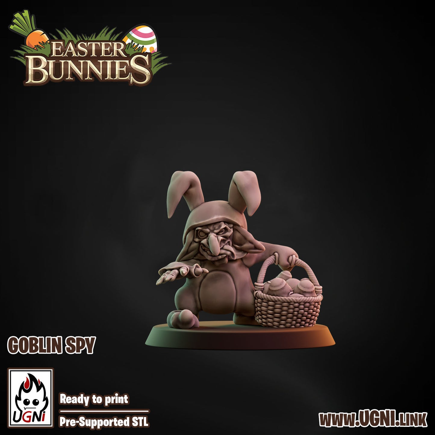 Easter Bunnies Team - Goblin Spy | UGNI Miniatures | Resin