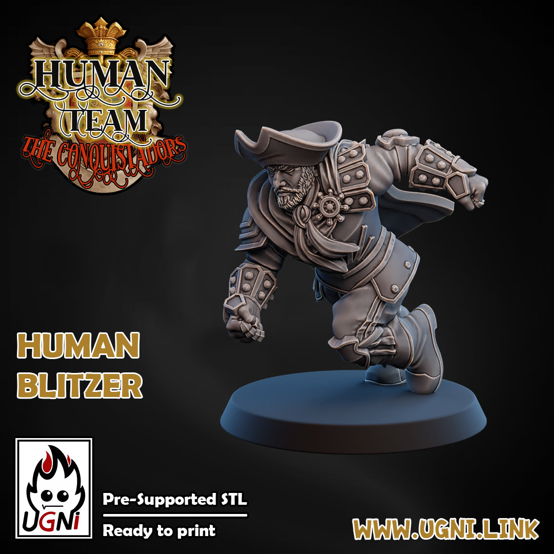 Human Booster Pack - Conquistador Style (5pcs) | UGNI Miniatures | Resin