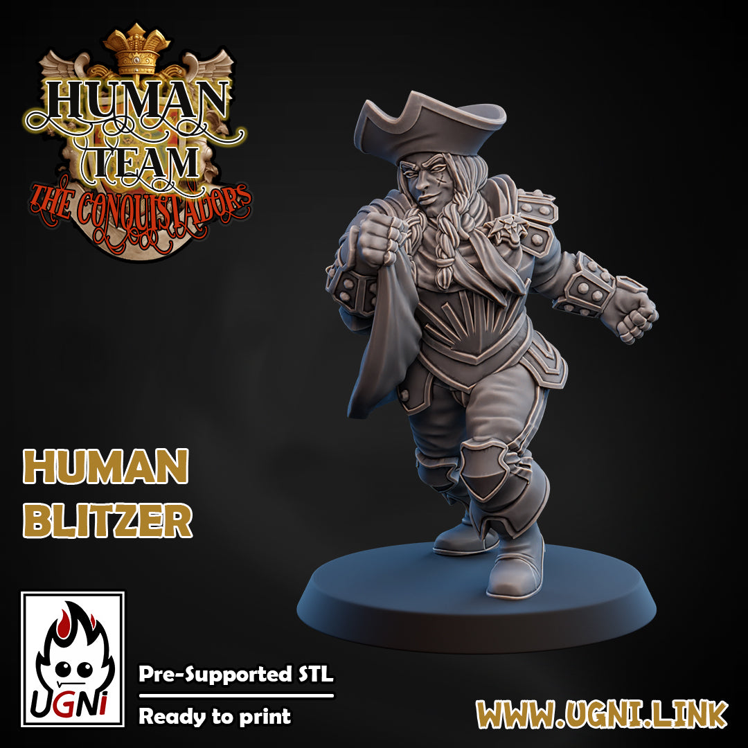 Human Booster Pack - Conquistador Style (5pcs) | UGNI Miniatures | Resin