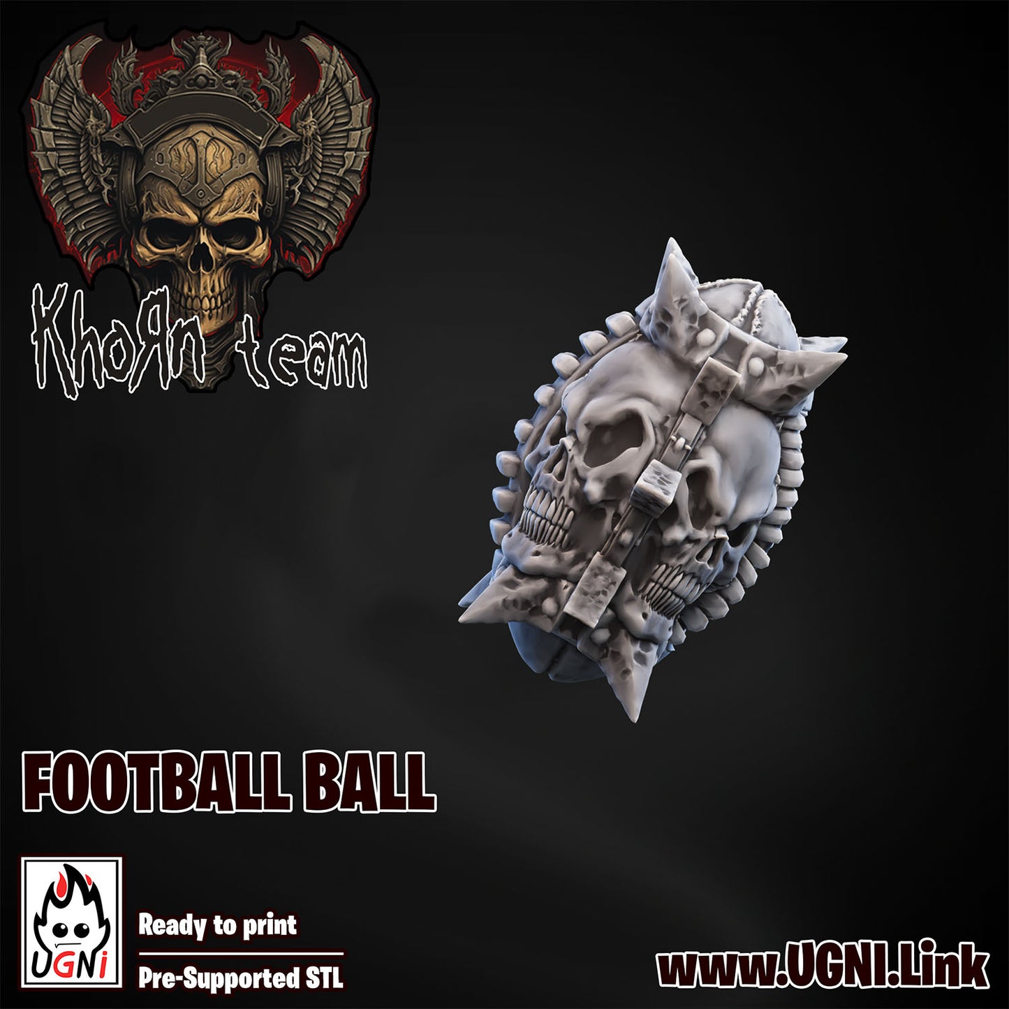 Khorn Team - Team Balls (2pcs) | UGNI Miniatures | Resin