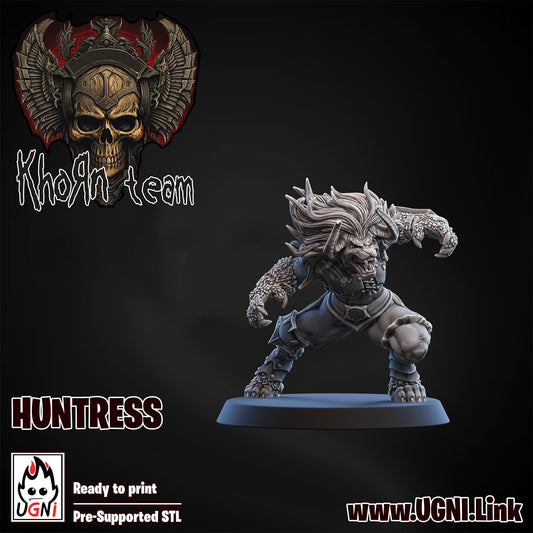 Khorn Team - Huntress 02 | UGNI Miniatures | Resin