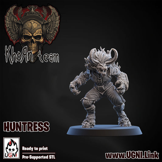 Khorn Team - Huntress 04 | UGNI Miniatures | Resin