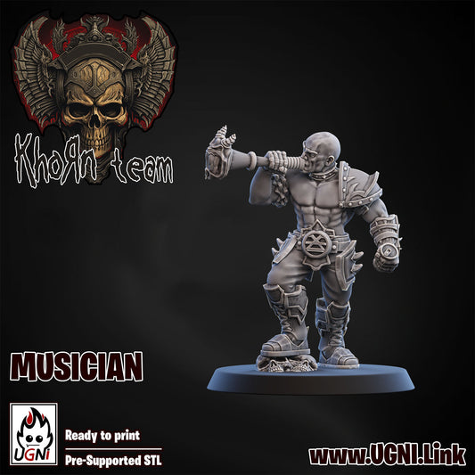 Khorn Team - Musician 03 | UGNI Miniatures | Resin