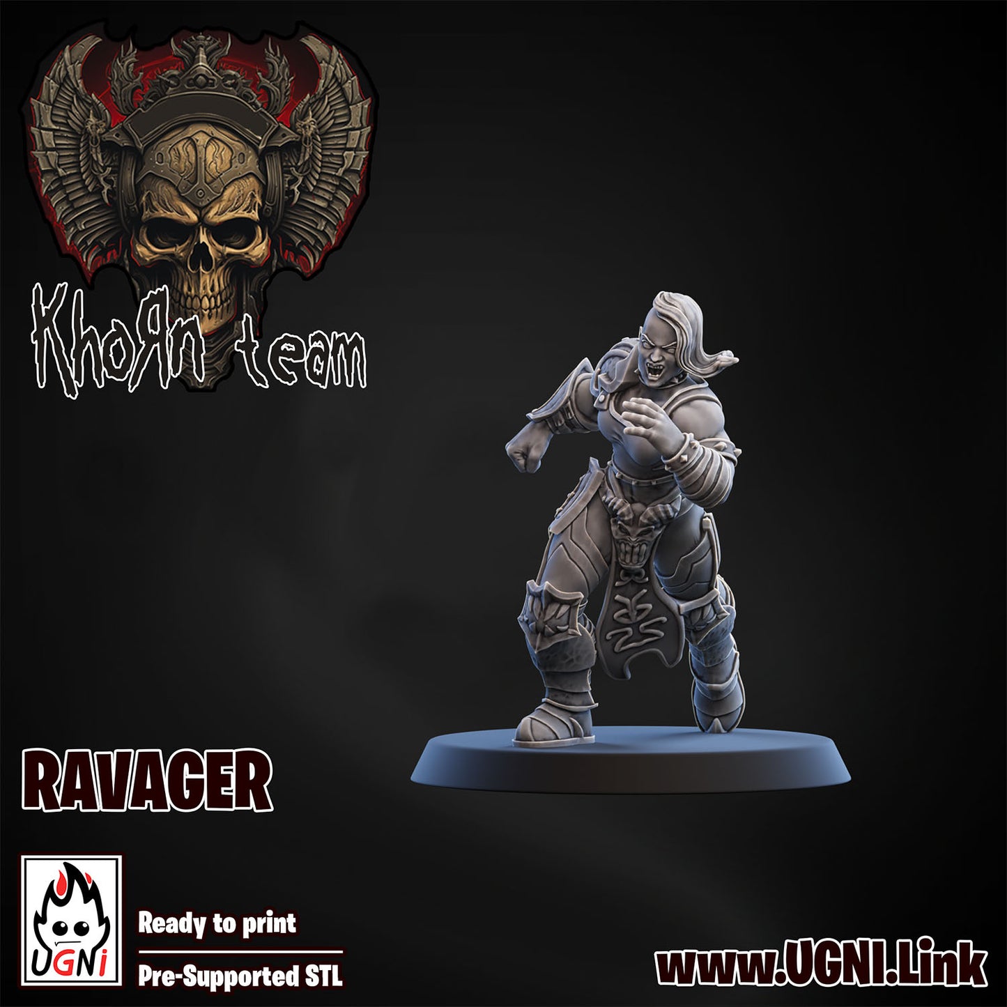 Khorn Team - Ravager 02 | UGNI Miniatures | Resin
