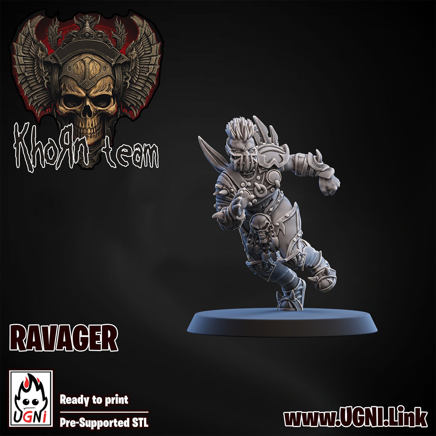 Khorn Team - Ravager 05 | UGNI Miniatures | Resin
