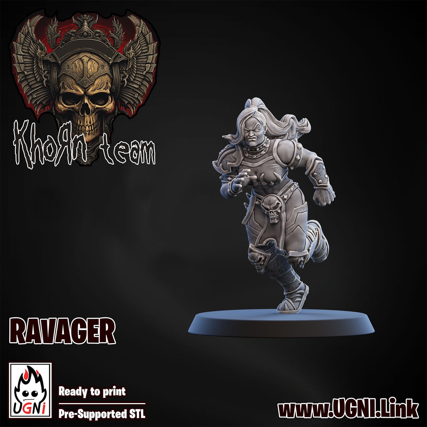 Khorn Team - Ravager 07 | UGNI Miniatures | Resin