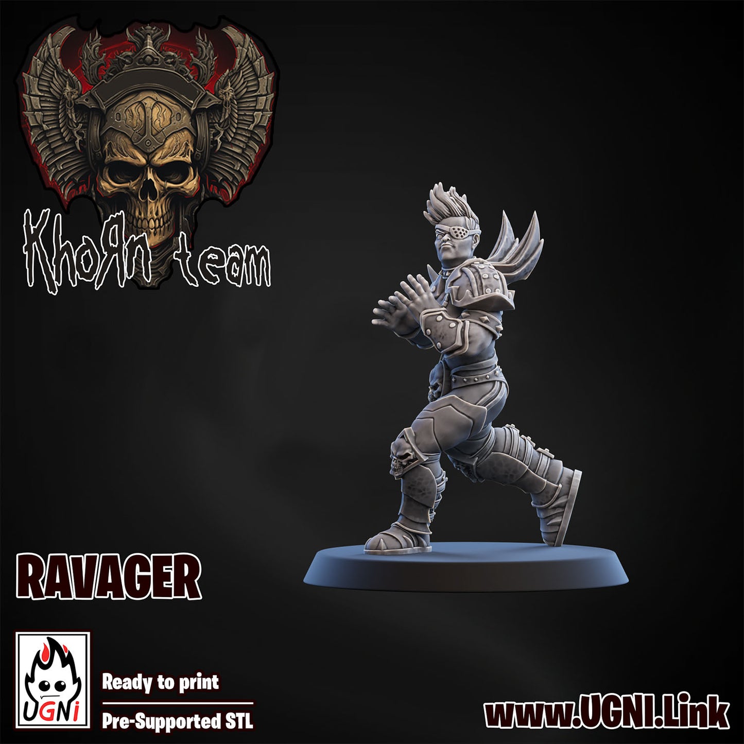Khorn Team - Ravager 08 | UGNI Miniatures | Resin