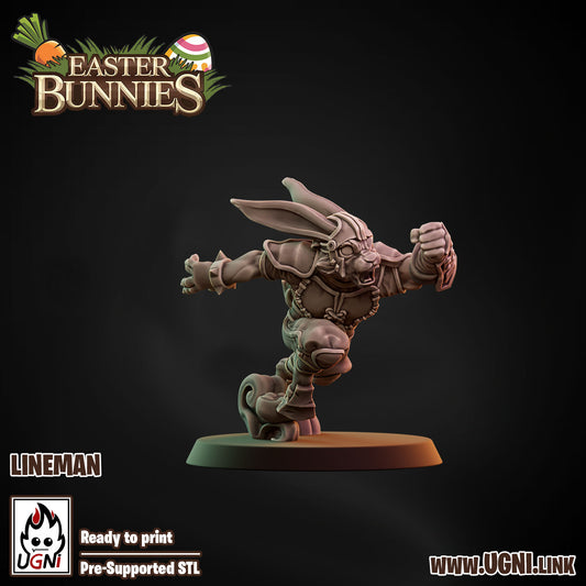 Easter Bunnies Team - Lineman 01 | UGNI Miniatures | Resin