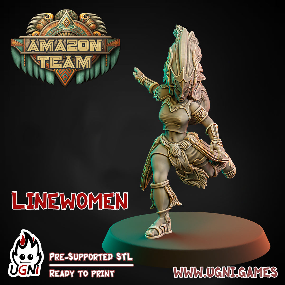 Amazons Team - Amazon | UGNI Miniatures | Resin