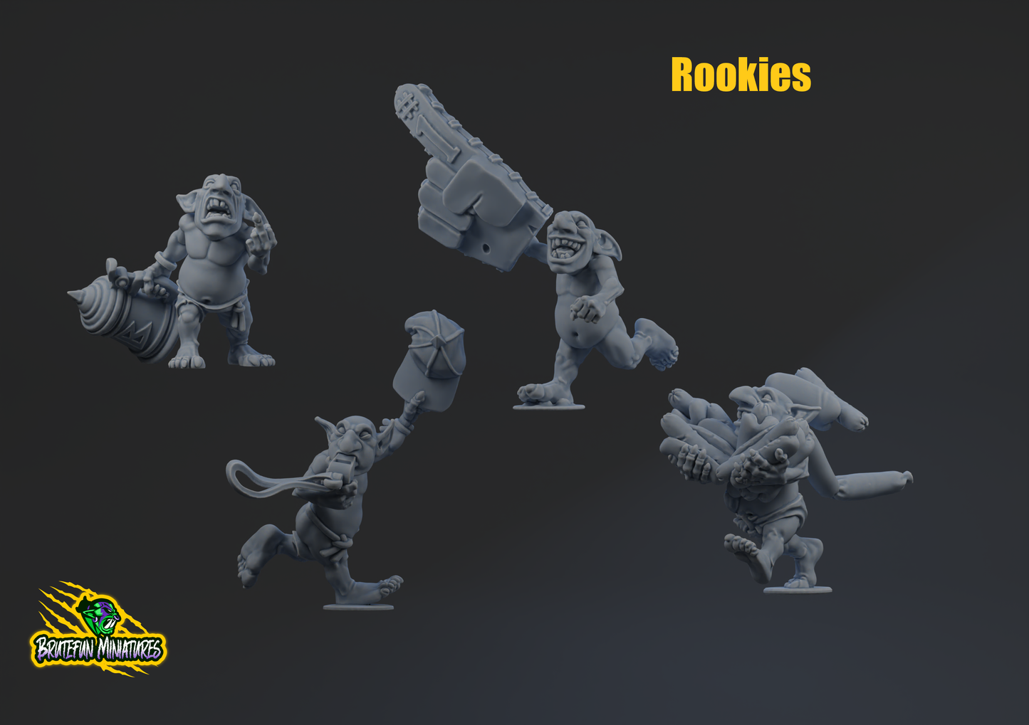 Snottingham Skwurtz Team - Rookies All (7pcs) | Brutefun Miniatures | Resin