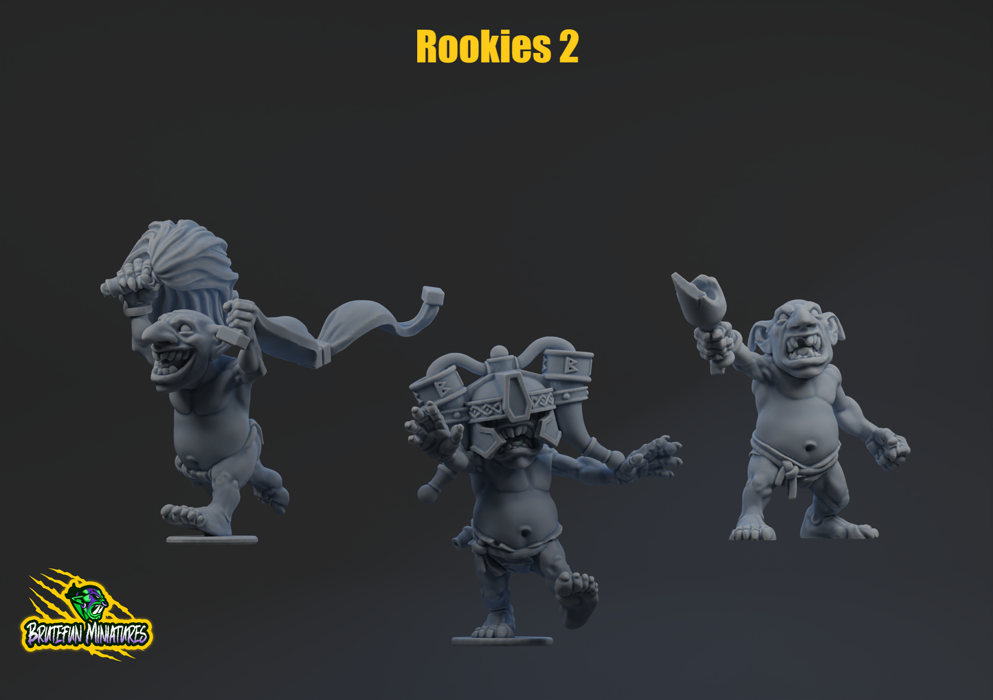 Snottingham Skwurtz Team - Rookies All (7pcs) | Brutefun Miniatures | Resin