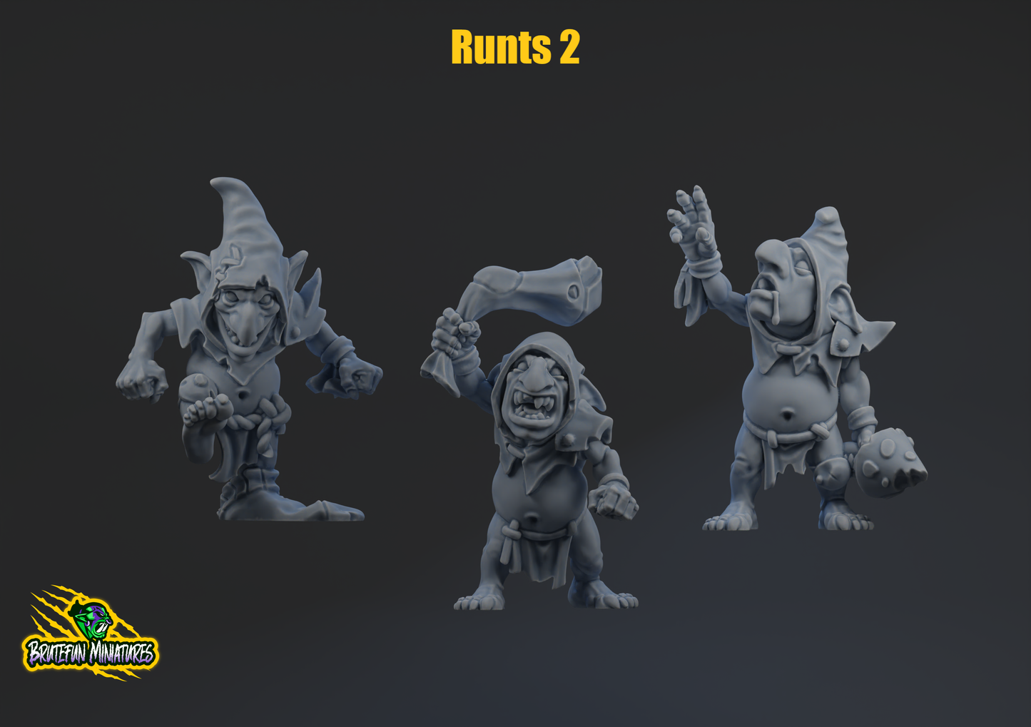 Snottingham Skwurtz Team - Runts All (11pcs) | Brutefun Miniatures | Resin