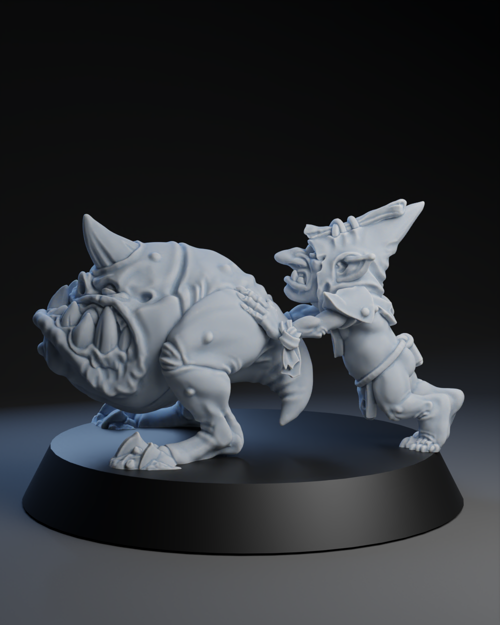 Snottingham Skwurtz Team - Runt Handlers (2pcs) | Brutefun Miniatures | Resin