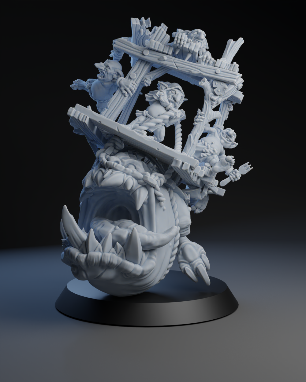 Snottingham Skwurtz Team - Wagon 01 | Brutefun Miniatures | Resin