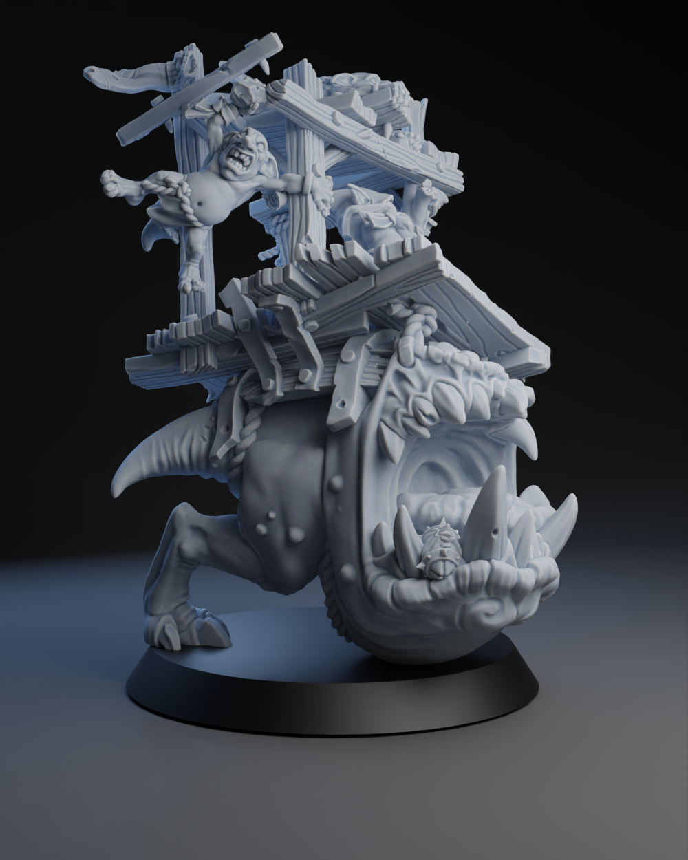 Snottingham Skwurtz Team - Wagon 01 | Brutefun Miniatures | Resin