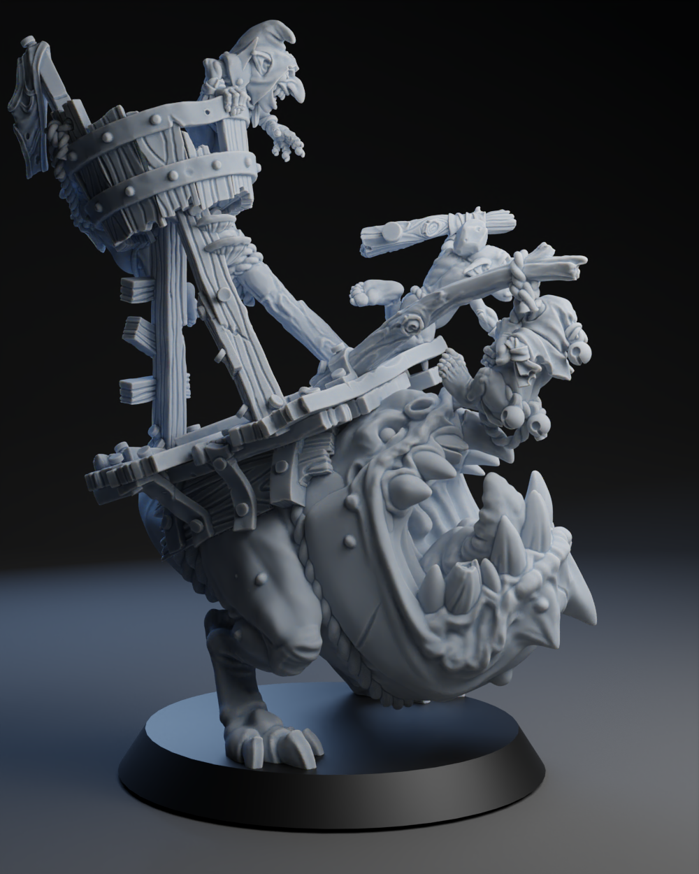 Snottingham Skwurtz Team - Wagon 02 | Brutefun Miniatures | Resin