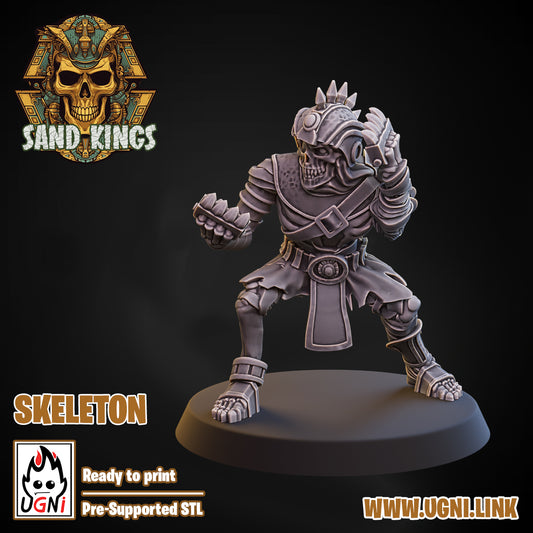 Sand Kings - Skeleton 03 | UGNI Miniatures | Resin