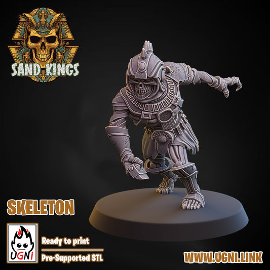 Sand Kings - Skeleton 04 | UGNI Miniatures | Resin