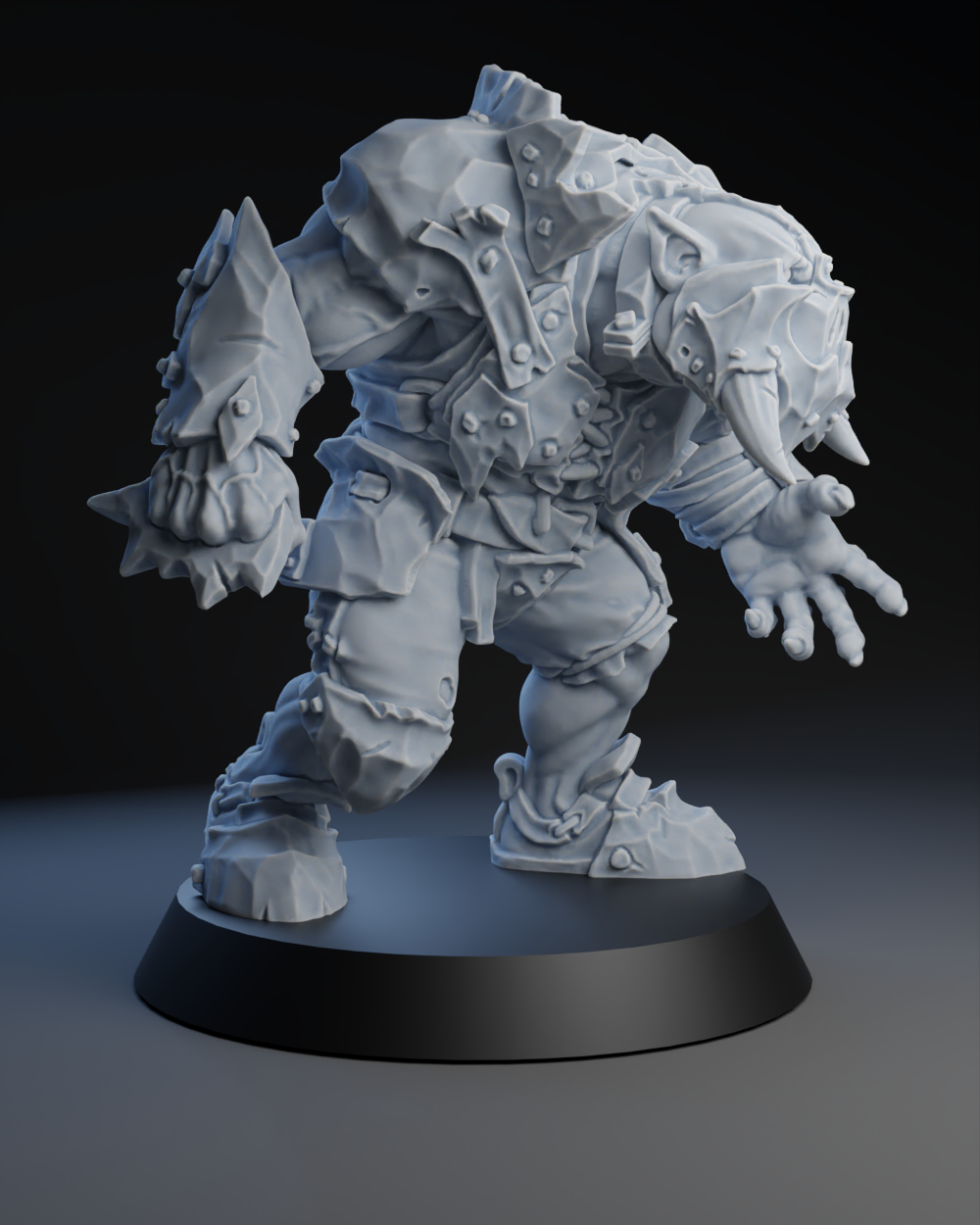 Pig Iron Pummelers Team - Big Orc 01 | Brutefun Miniatures | Resin